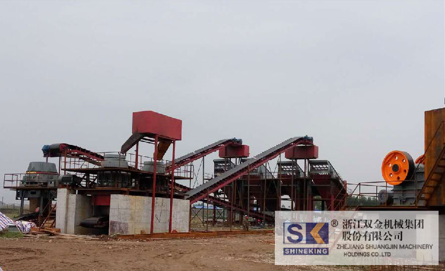 （太阳成客户）四川乐山夹江月产12-15万吨（300吨/时）鹅卵石破碎生产线即将开业